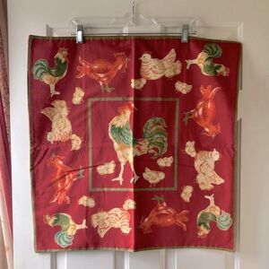 April Cornell Country Chicken-Rooster Pillow Cushion Cover NWT